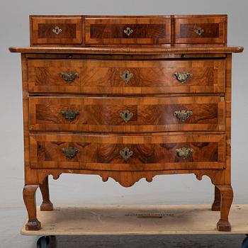 A mid 18th century chest of drawers.