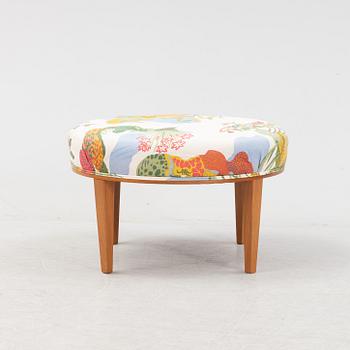 A model 647 stool by Josef Frank for Firma Svenskt Tenn, designed 1936.