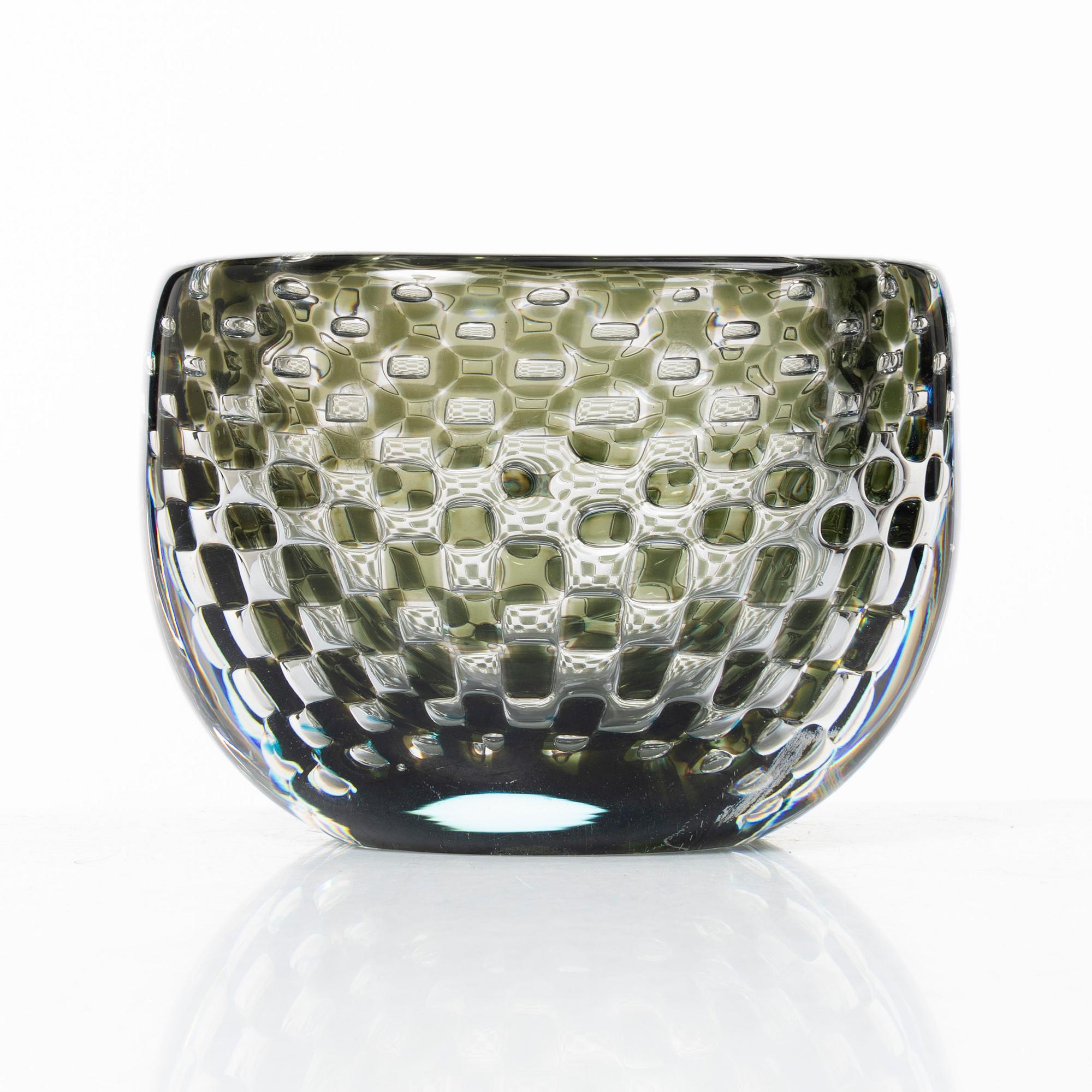 Ingeborg Lundin, vas, glas Ariel, Orrefors. 1959.