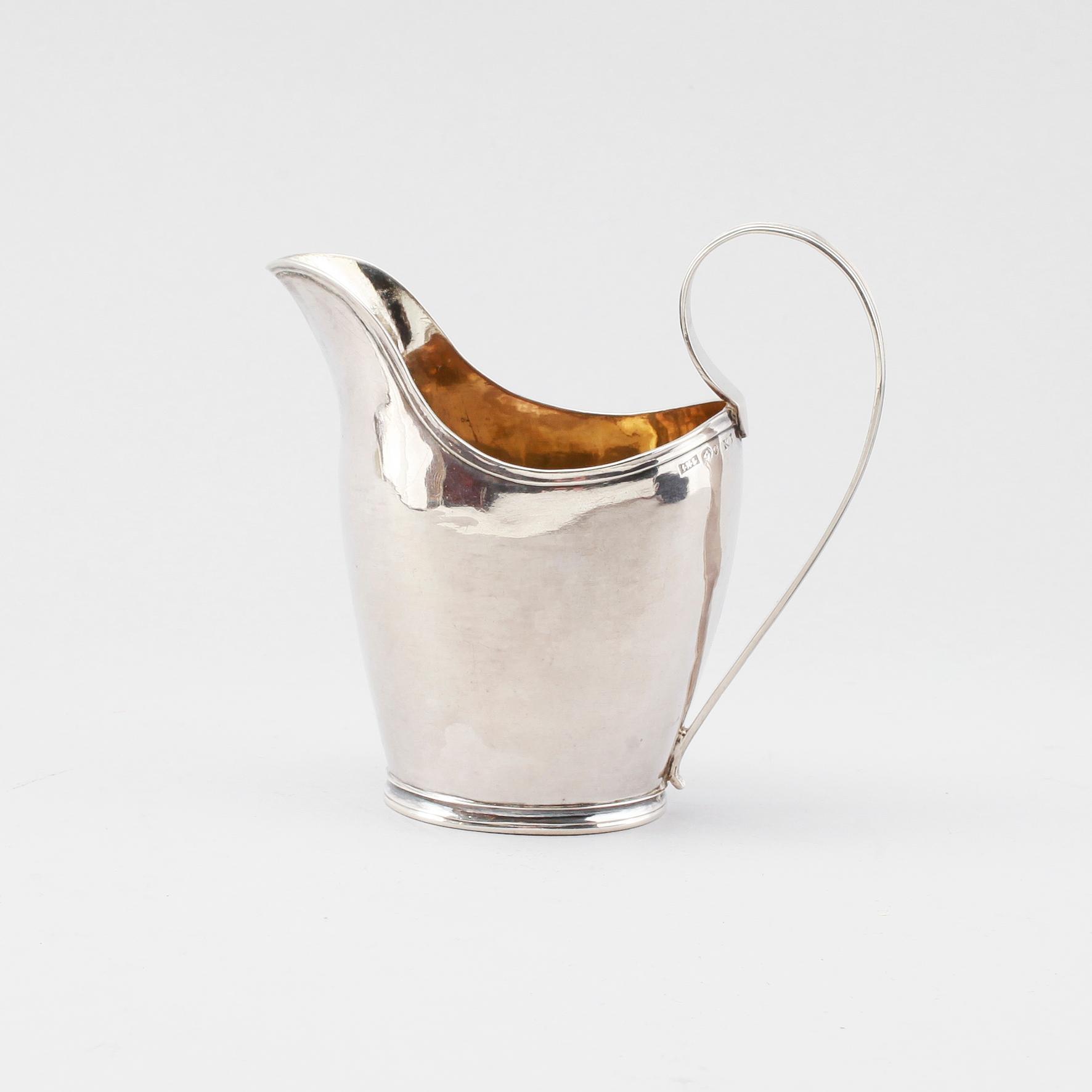 GRÄDDKANNA, silver, Johan Henrik Lampa, Stockholm 1816.