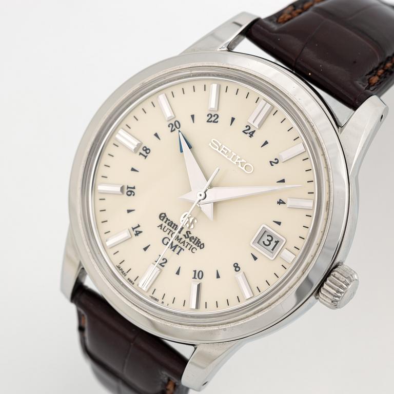 Grand Seiko, GMT, SBGM003, wristwatch, 39,5 mm.