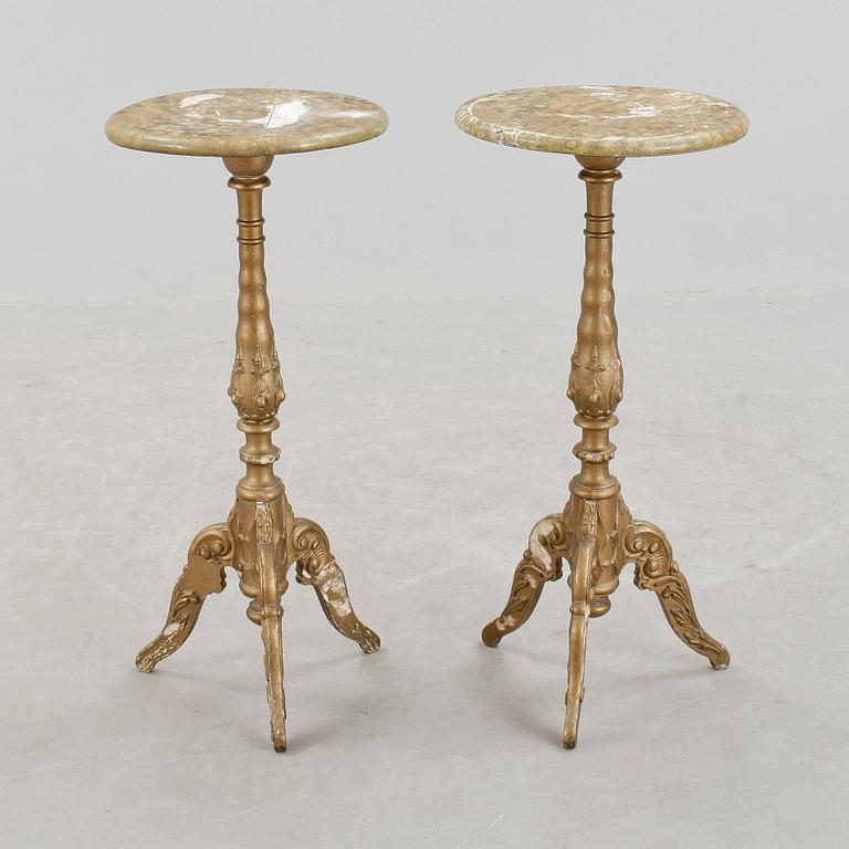 PIEDESTALER, ett par, 1800-talets slut.