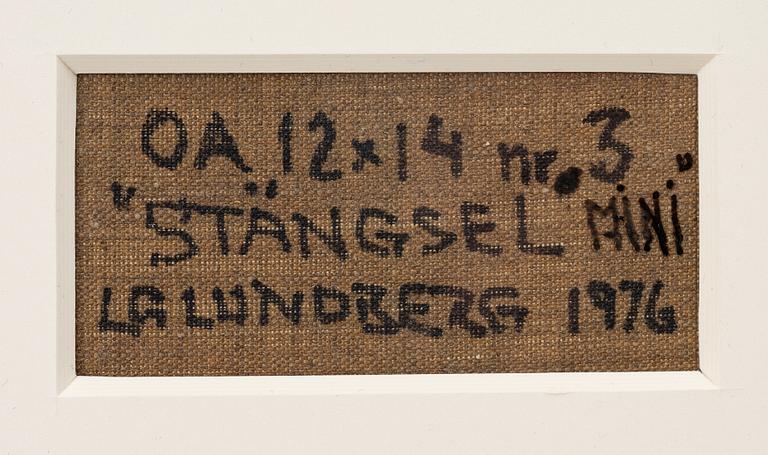 LG Lundberg, "Stängsel mini" - nr 3.