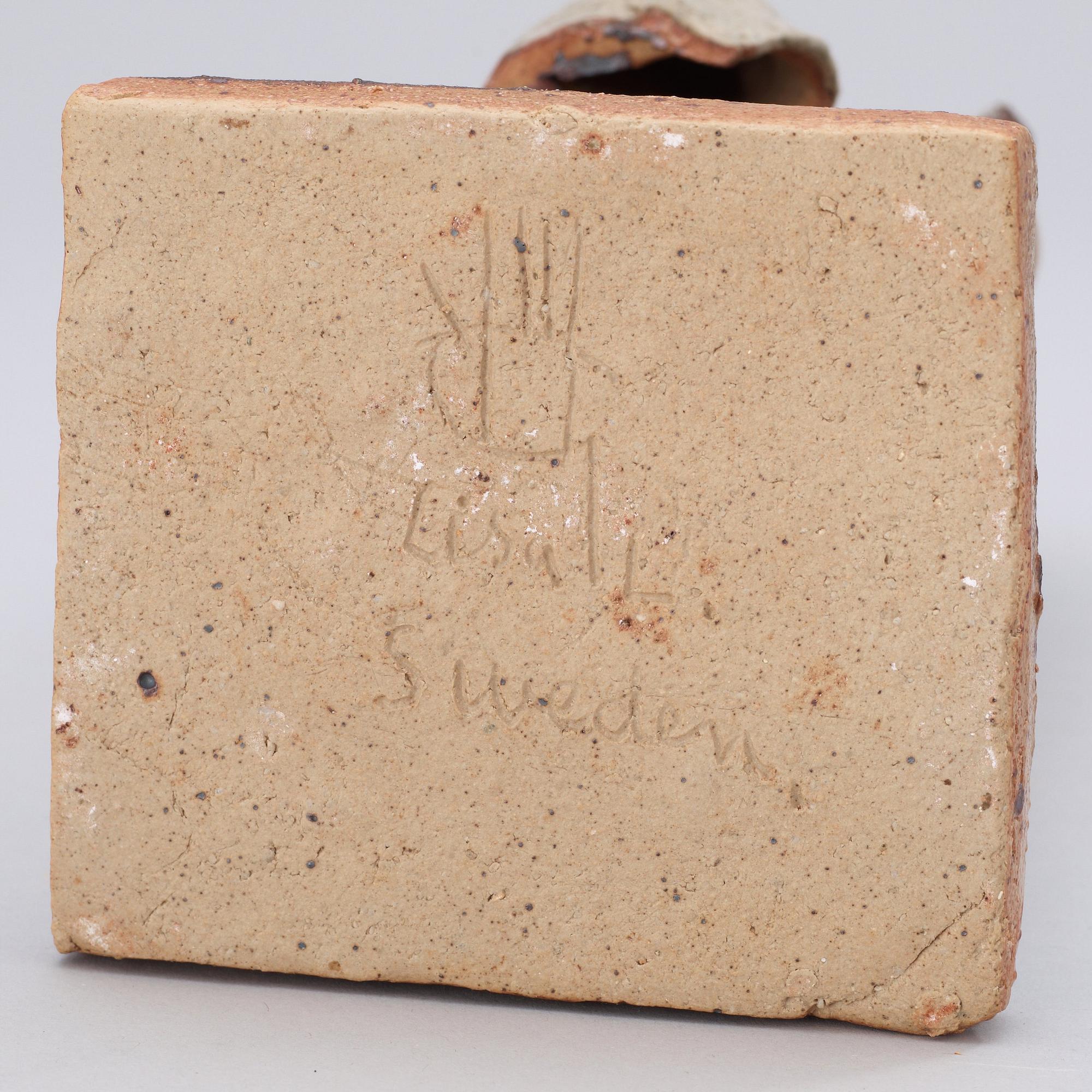 Lisa Larson, A unique Lisa Larson stoneware sculpture, Gustavsberg Studio 1970's.