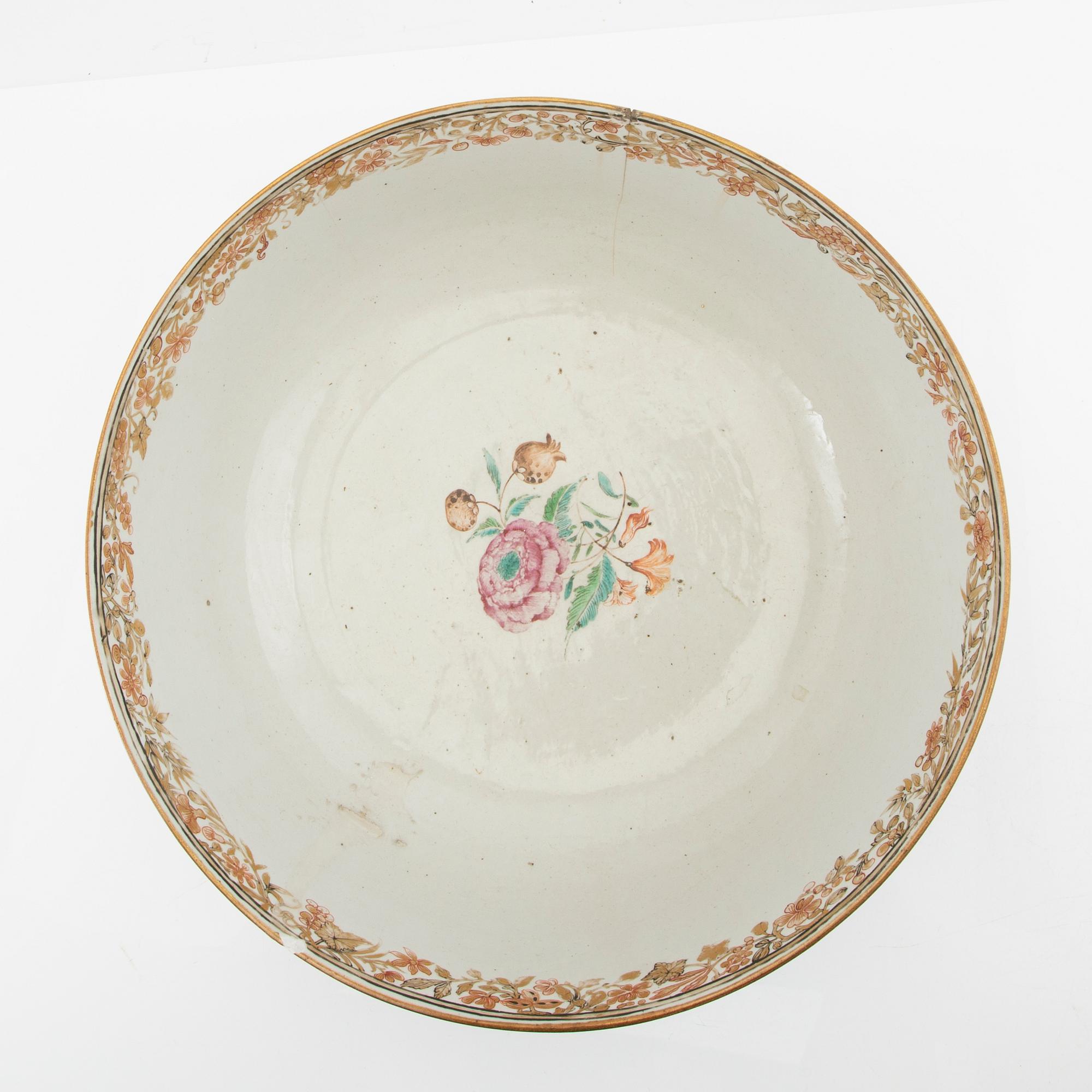 Brazier Bowl China Qianlong (1736-95) porcelain.