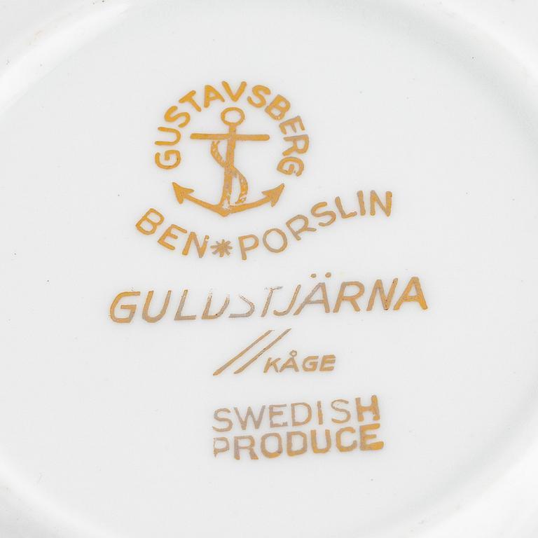 Wilhelm Kåge, a 73-piece dining and coffee service, "Guldstjärna", Gustavsberg.