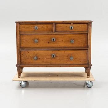 Byrå, gustavianskt provinsarbete, 1700-talets slut.