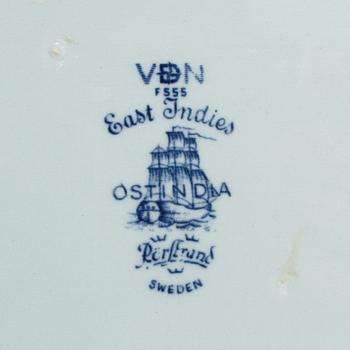 SERVISDELAR, 43 st, porslin, "Ostindia", Rörstrand, 1900-talets andra hälft.