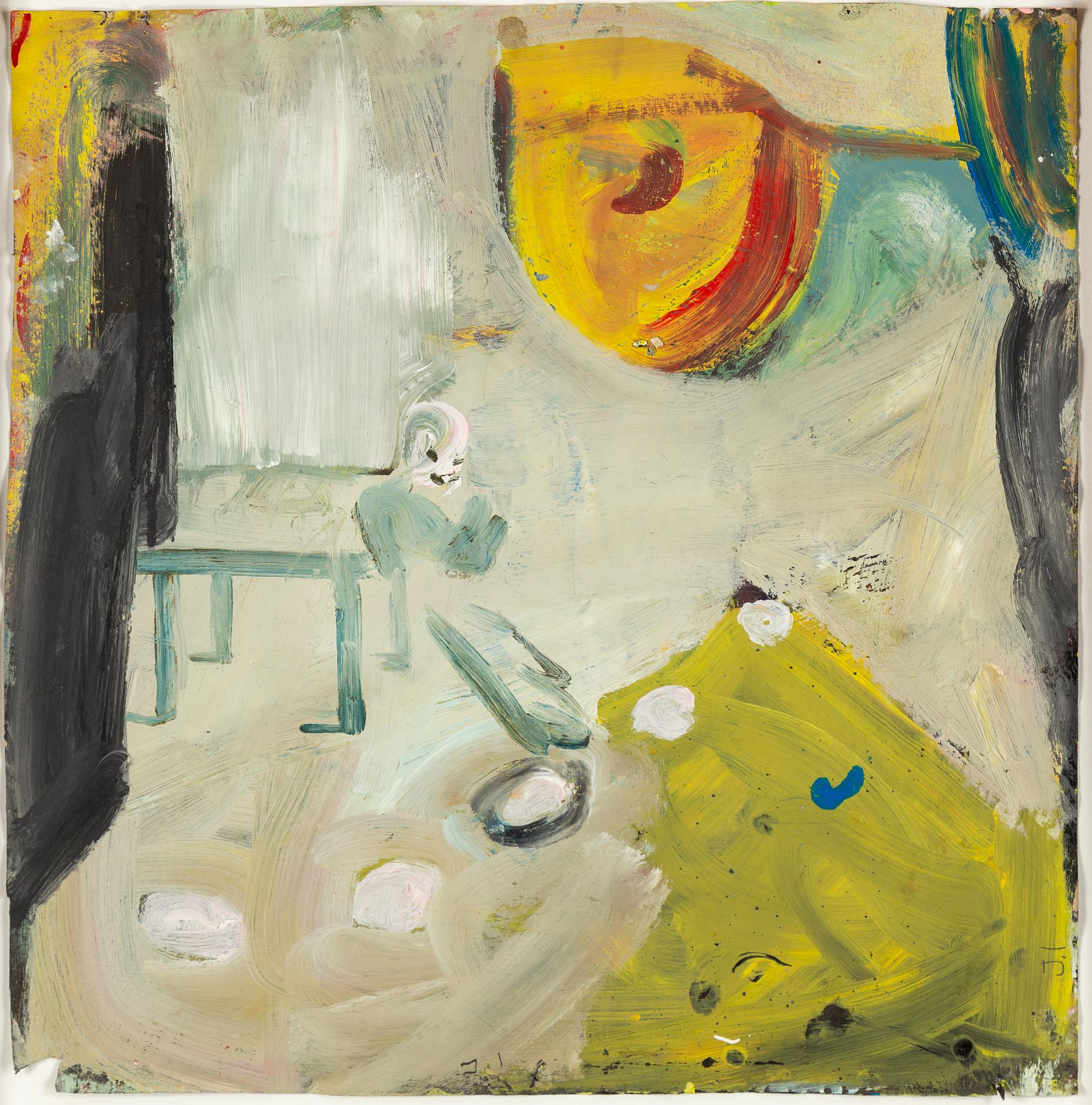 JARL INGVARSSON, signed J.I., mixed media on paper.