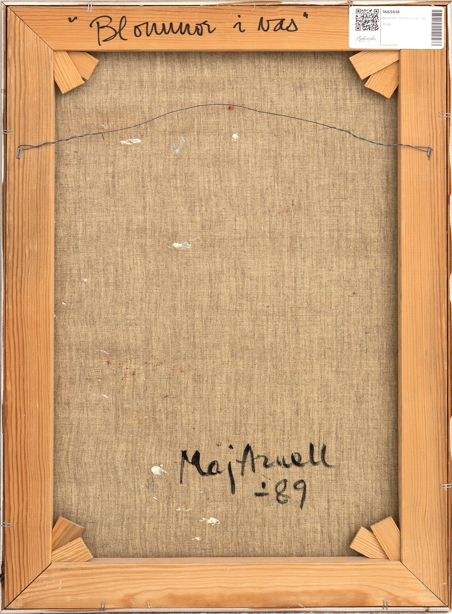 Maj Arnell, "Blommor i vas".