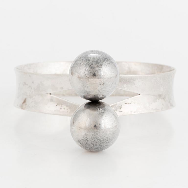 HANSEN, armring, silver, Stockholm, 1965, signerad Anna-Lena.