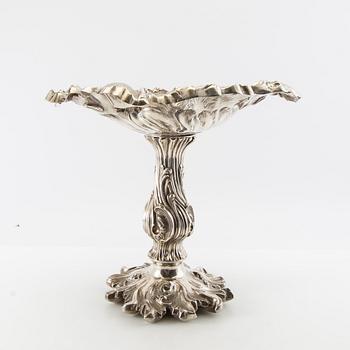 Christian Hammer uppsatsskål Nyrokoko silver Stockholm 1854.