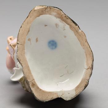 FIGURINER, två stycken, porslin. Höchst, 1700-tal.