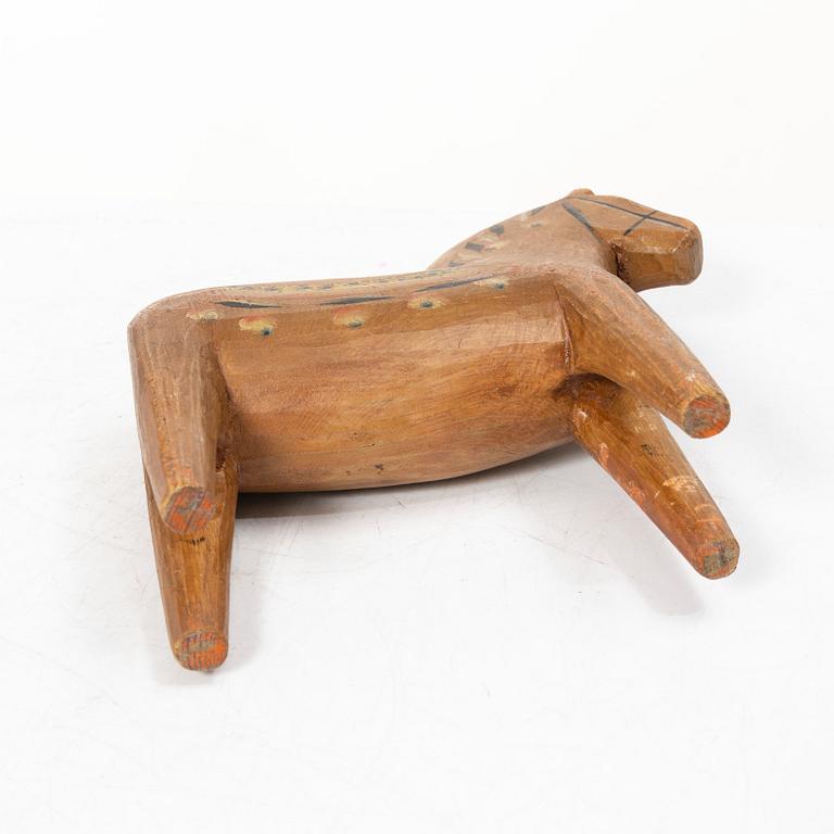 Dala horse, folk art, attributed to Erik Svensk, Bergkarlås, circa 1910-15.