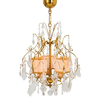 Paavo Tynell, a mid-20th century '1457/3' chandelier for Idman.