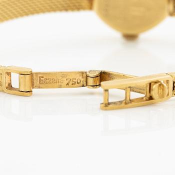 Certina, wristwatch, 15.5 mm, 18K gold.