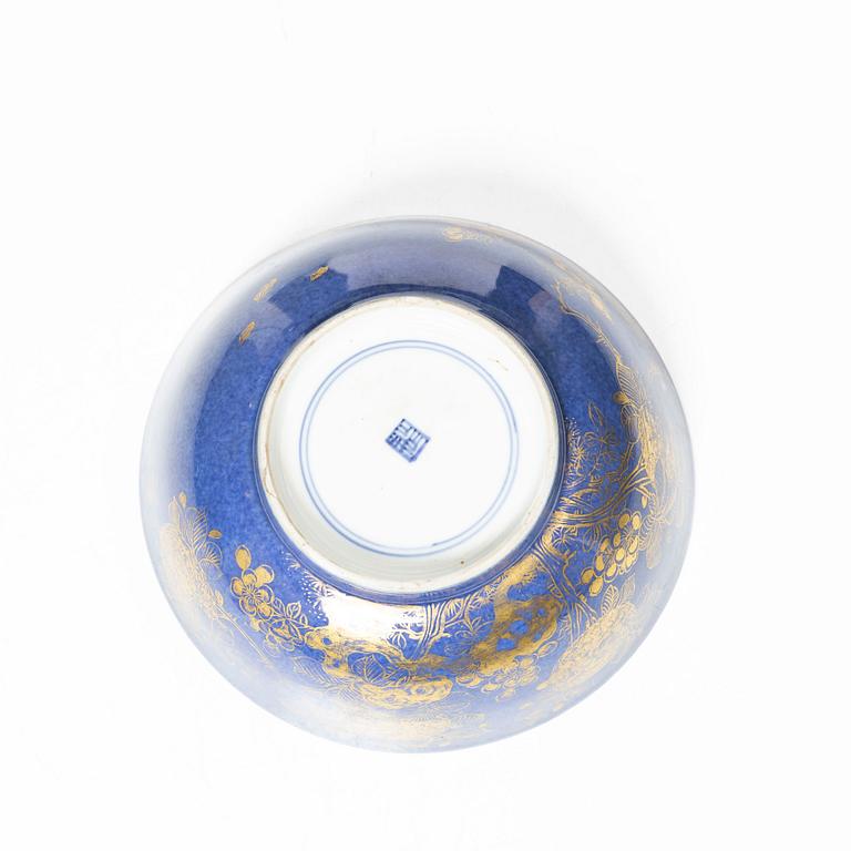 Skål, porslin. Qingdynastin, 1700-tal.