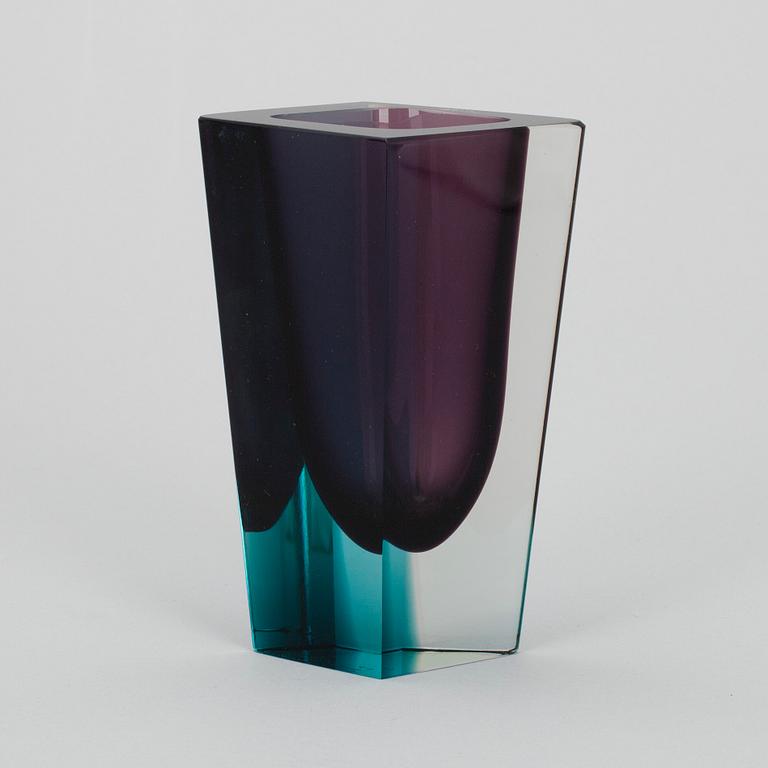 VAS, glas, sign. K. Franck, Nuutajärvi Notsjö -60.