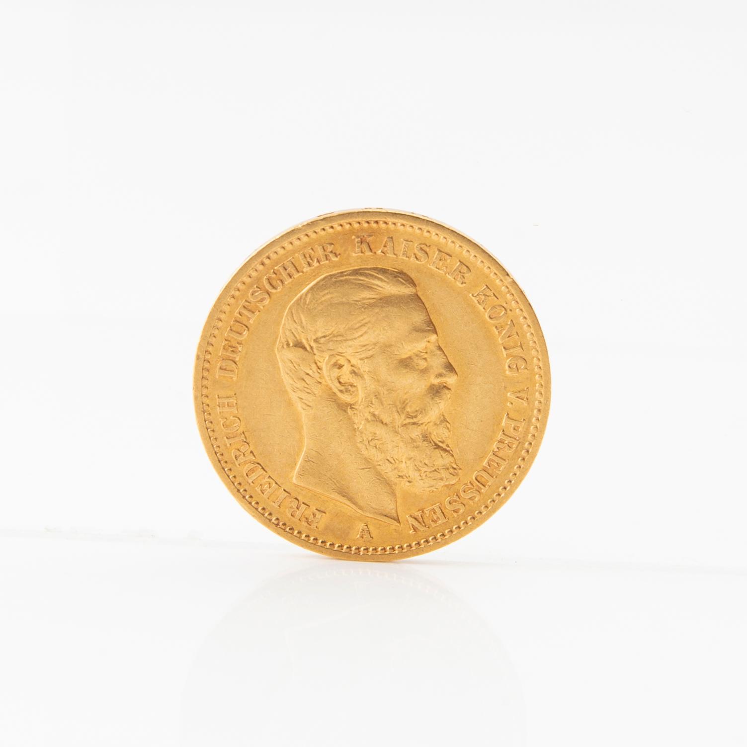 Guldmynt 20 mark 1888 Tyska riket (Preussen) Friedrich III.