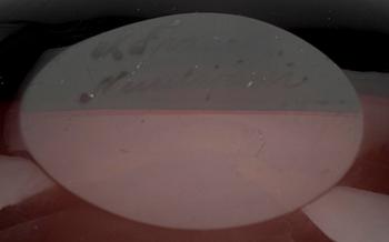 SKÅL, glas, sign. K. Franck, Nuutajärvi Notsjö -52.