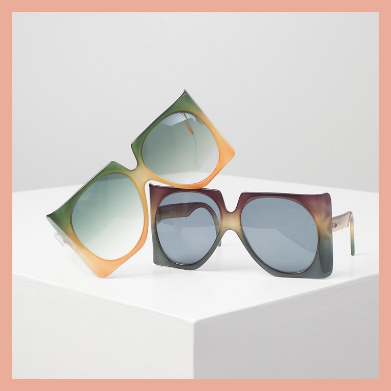 SUNGLASSES, two, Christian Dior.