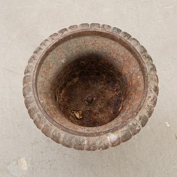 Trädgårdsurna 1900-talets början gjutjärn.