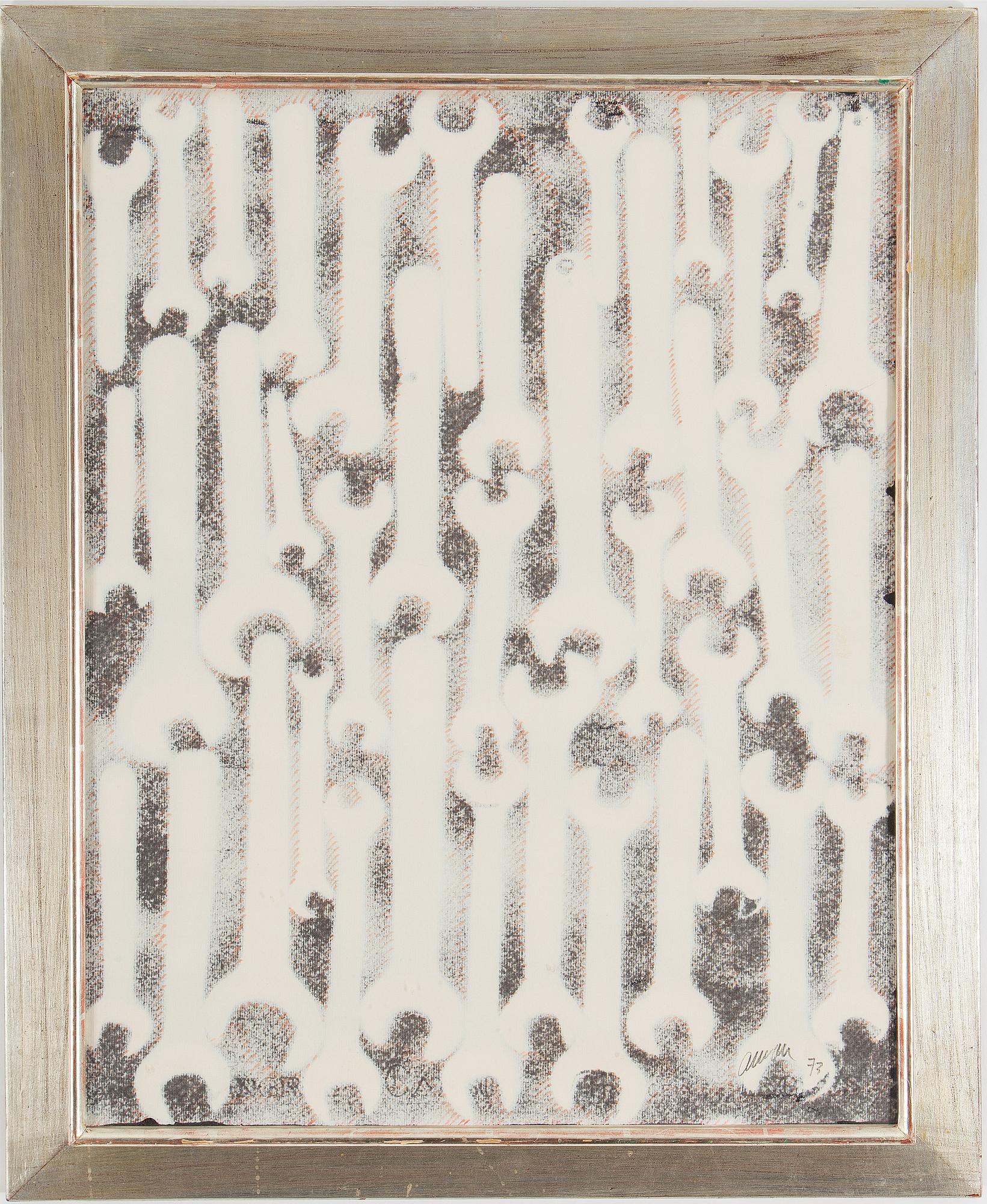 FERNANDEZ ARMAN, mixed media on paper.