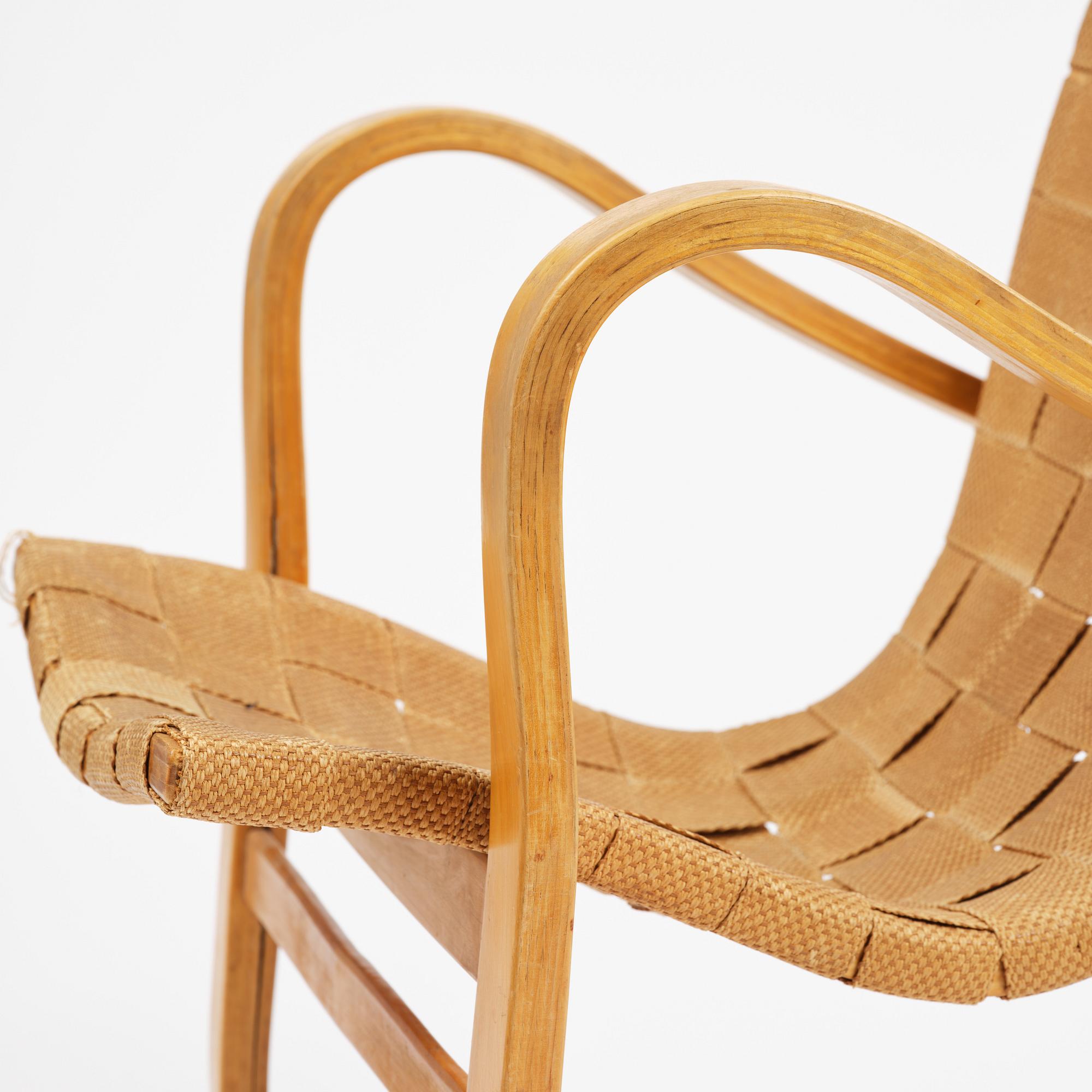 G. A. Berg, a "Tösen" easy chair, Stockholm, 1940s.