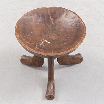 A 20th century African stool.