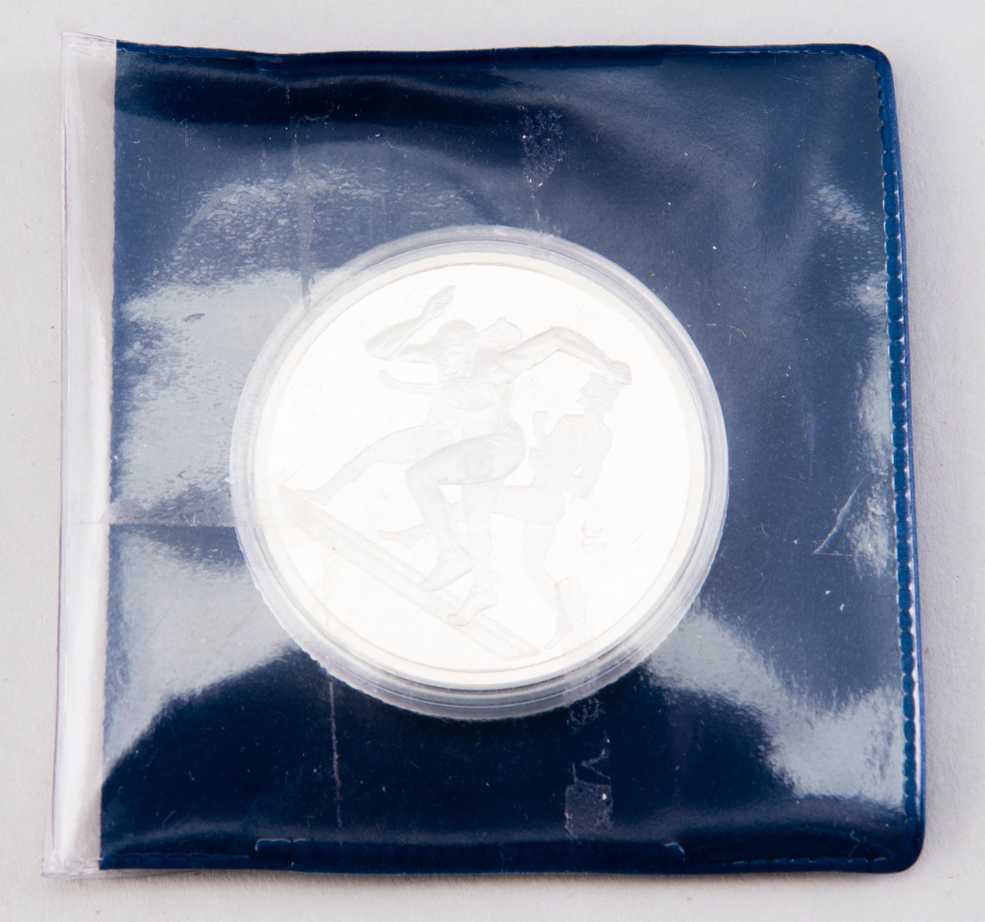 Set of Olympic coins, 21 pcs, partly silver, Olympic Coin Collection 1952-2002 boxed set and Athens 2004.
