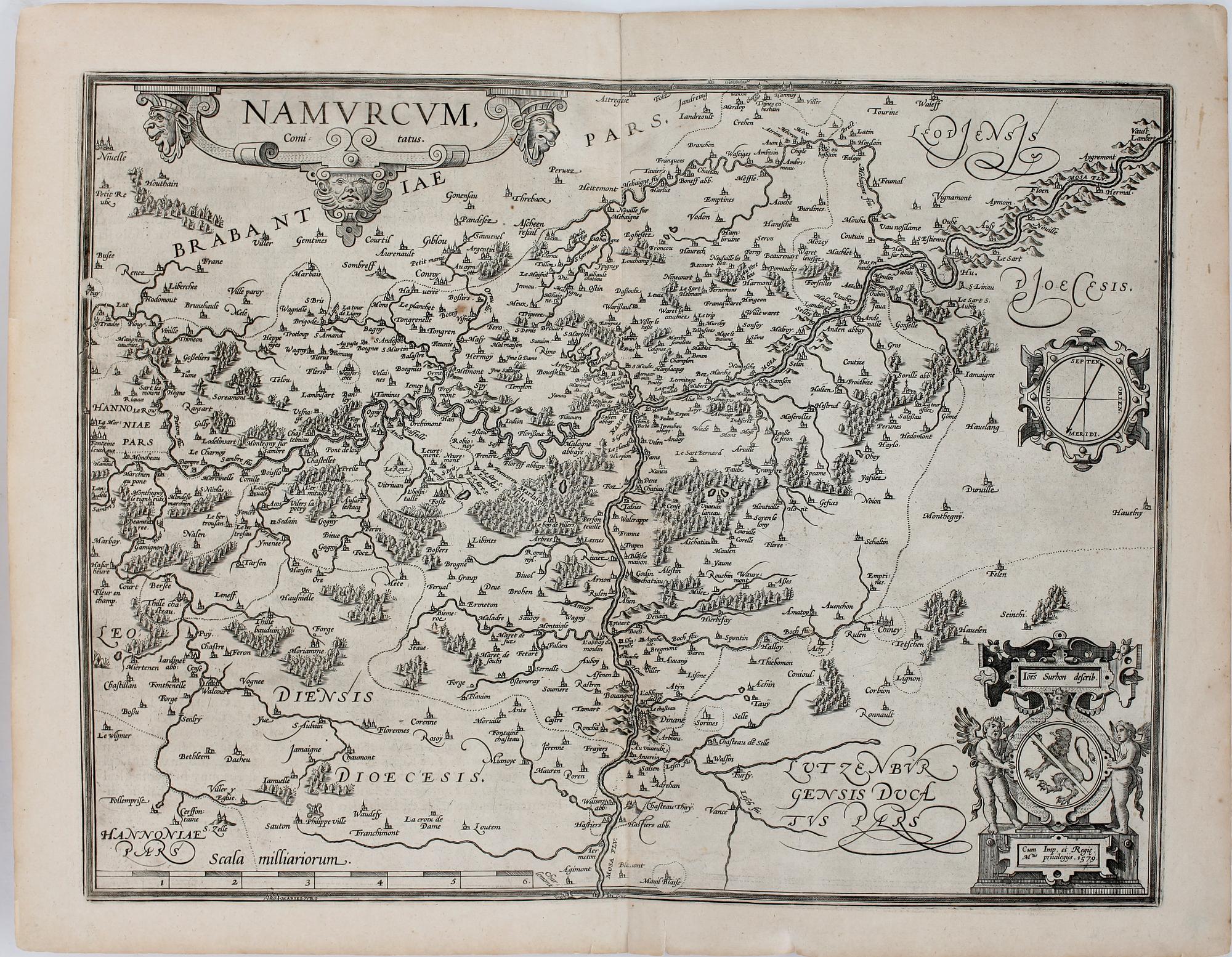 KARTA, efter Ortelius, troligen 1500-tal.