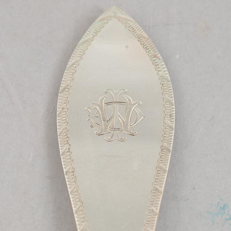 A Swedish Silver Cutlery, model "Svea", CG Hallberg, Stockholm, mostly 1933 (100 pieces).