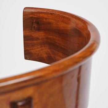 A set of six Danish Empire mahogany 'Klismos' chairs, Copenhagen, early 18th century.