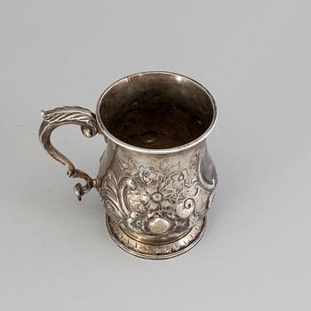 MUGG, silver, London 1855.