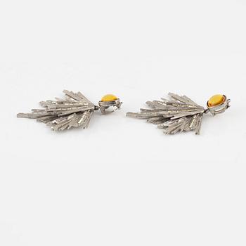 Yves Saint Laurent, earrings, two pairs, vintage.