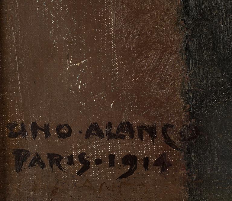 UUNO ALANKO, olja på duk, signerad och daterad 1914.