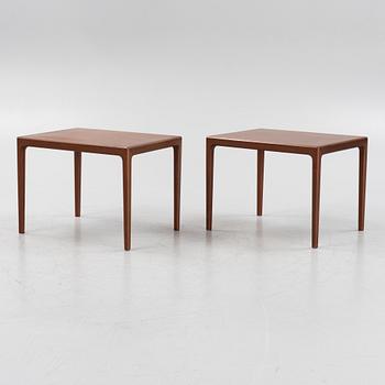 Bertil Fridhagen, a pair of teak side tables from Bodafors, 1960's.