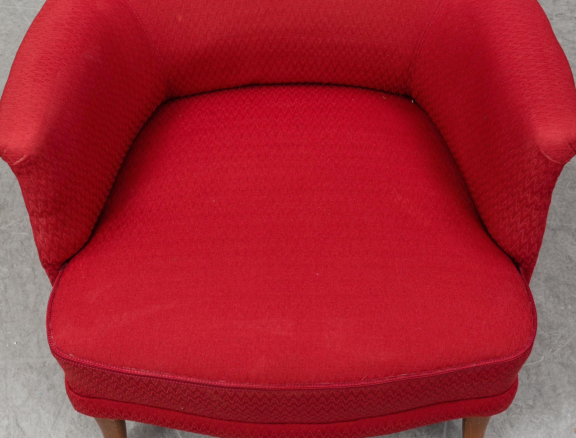 CARL MALMSTEN, fåtölj, "Farmor", 1900-talets andra hälft.