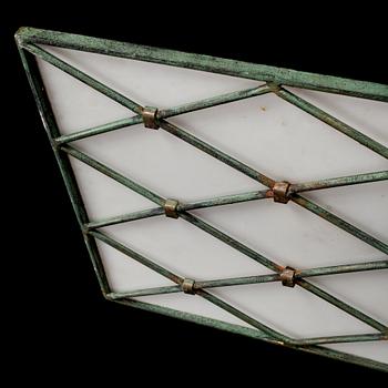 TAKPLAFOND, 1930-tal. Höjd ca 10 cm.
