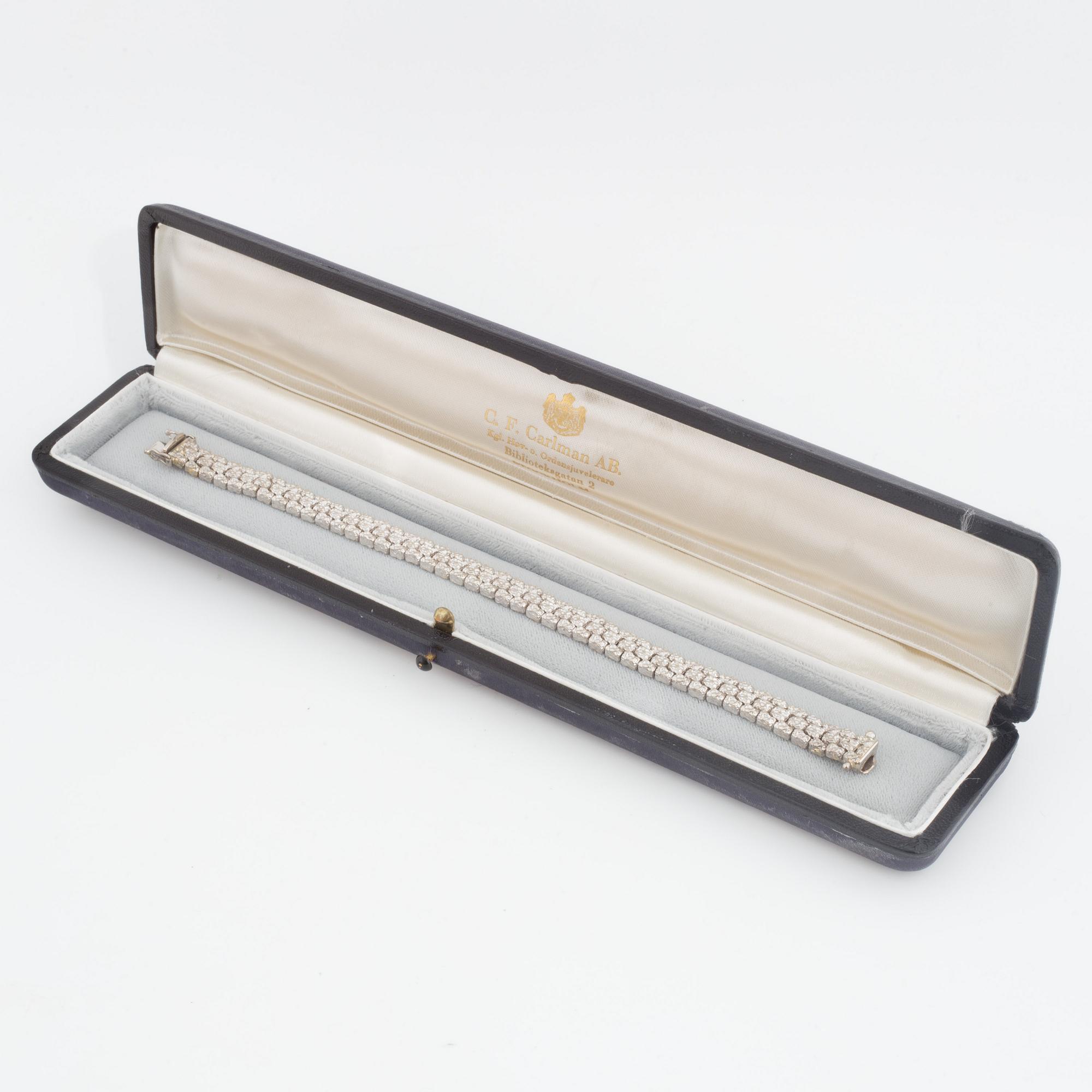 A fancy-link bracelet.