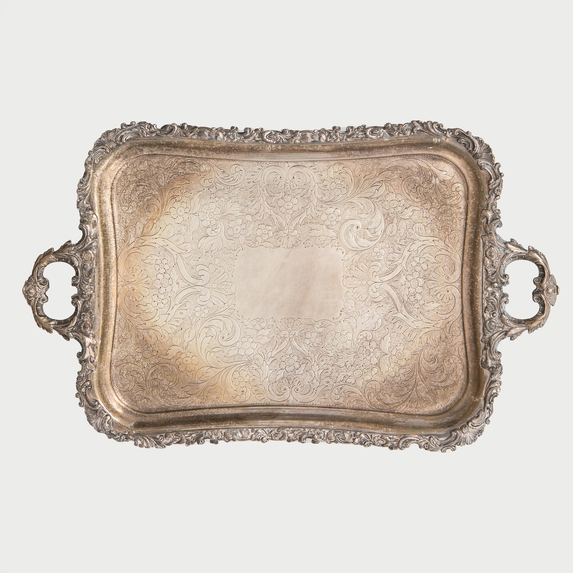 Bricka nysilver 1900-talets första hälft.