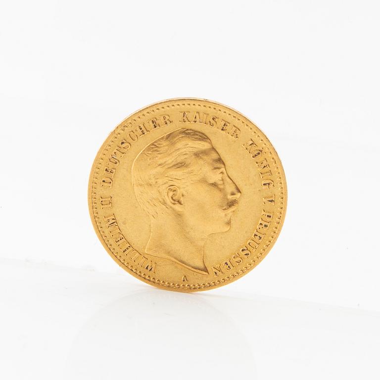 Gold coin 10 marks 1903 German Empire (Prussia) Wilhelm II.