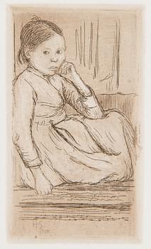 Hugo Simberg, "Flicka" (Girl).