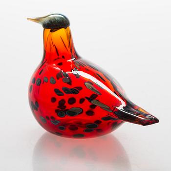 Oiva Toikka, A glass bird, signed O. Toikka Nuutajärvi.