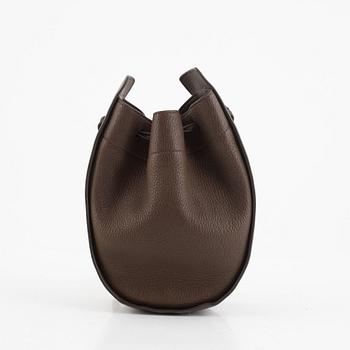 The Row, A Khaki leather bag.