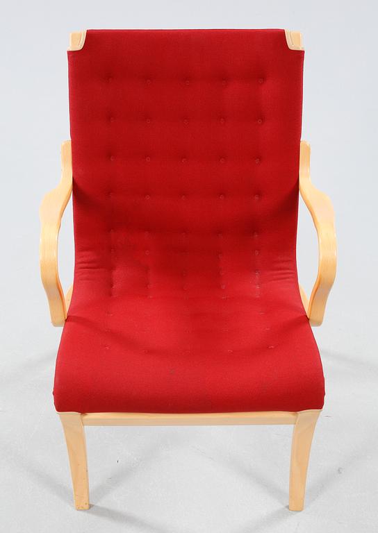 A "Mina" armchair by Bruno Mathsson, Mathsson International, 1995.