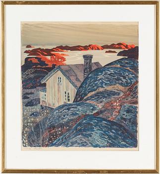 Roland Svensson · ROLAND SVENSSON, färglitografi. Signerad och numrerad 253/360.