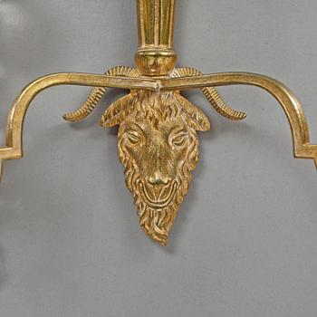 VÄGGLYSTRAR, ett par, empire, 1800-talets början.