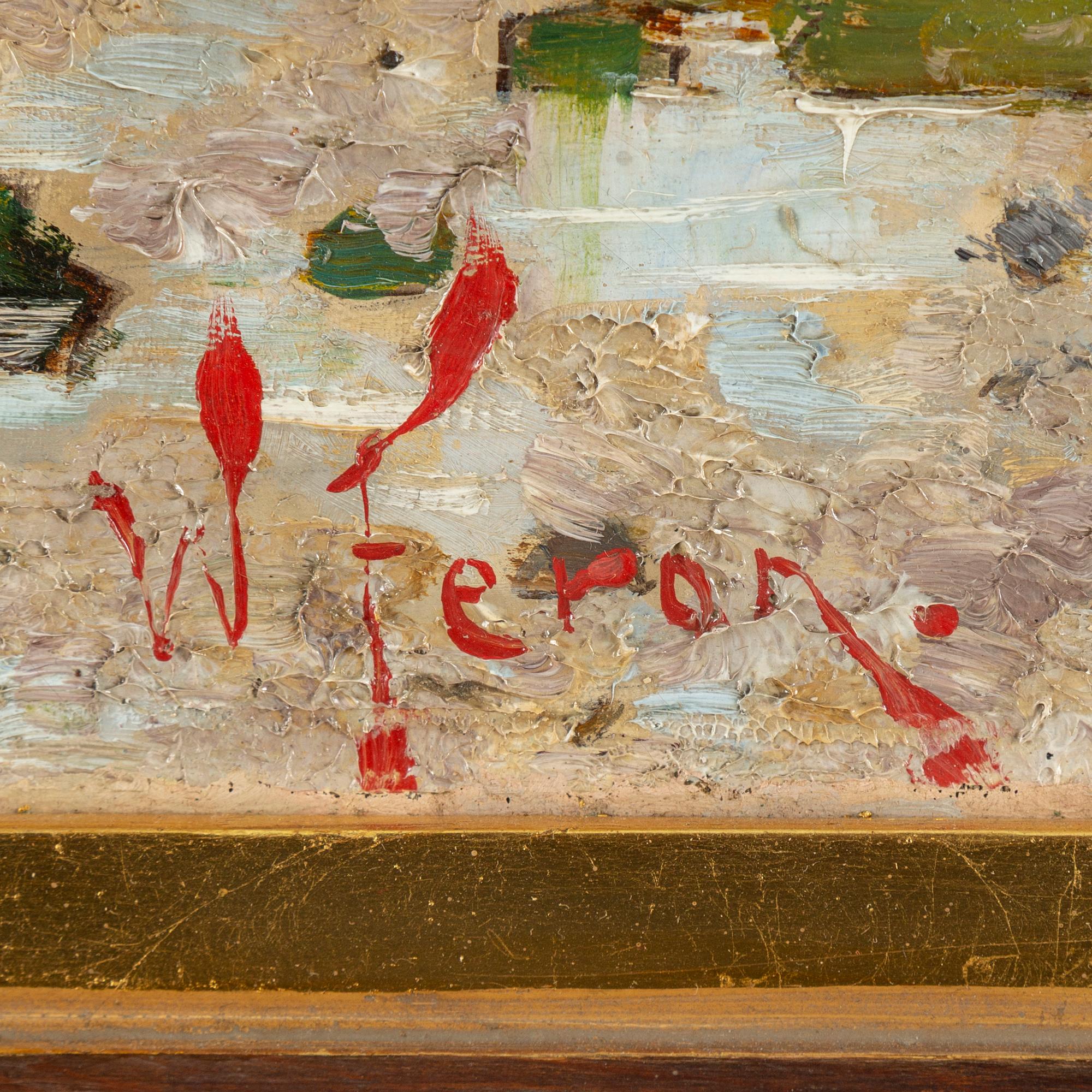 WILLIAM FÉRON, oil on canvas, signed.