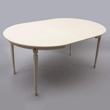 MATBORD och STOLAR, 4 st, gustaviansk stil, 1900-talets mitt.